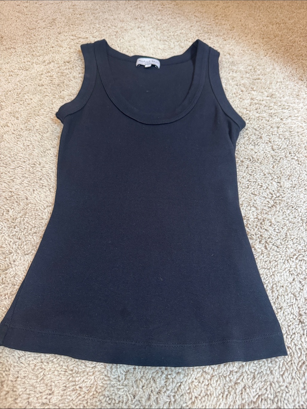 Michael Stars Classic Black Scoop Neck Tank Top - Women's